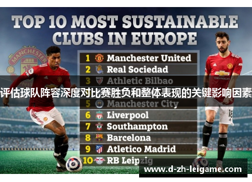 评估球队阵容深度对比赛胜负和整体表现的关键影响因素