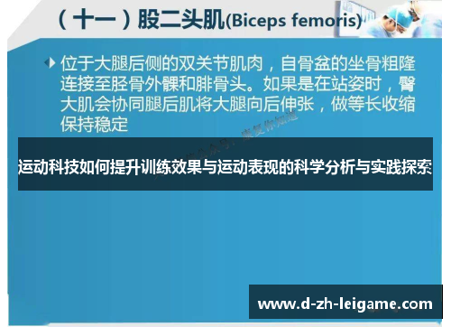 运动科技如何提升训练效果与运动表现的科学分析与实践探索